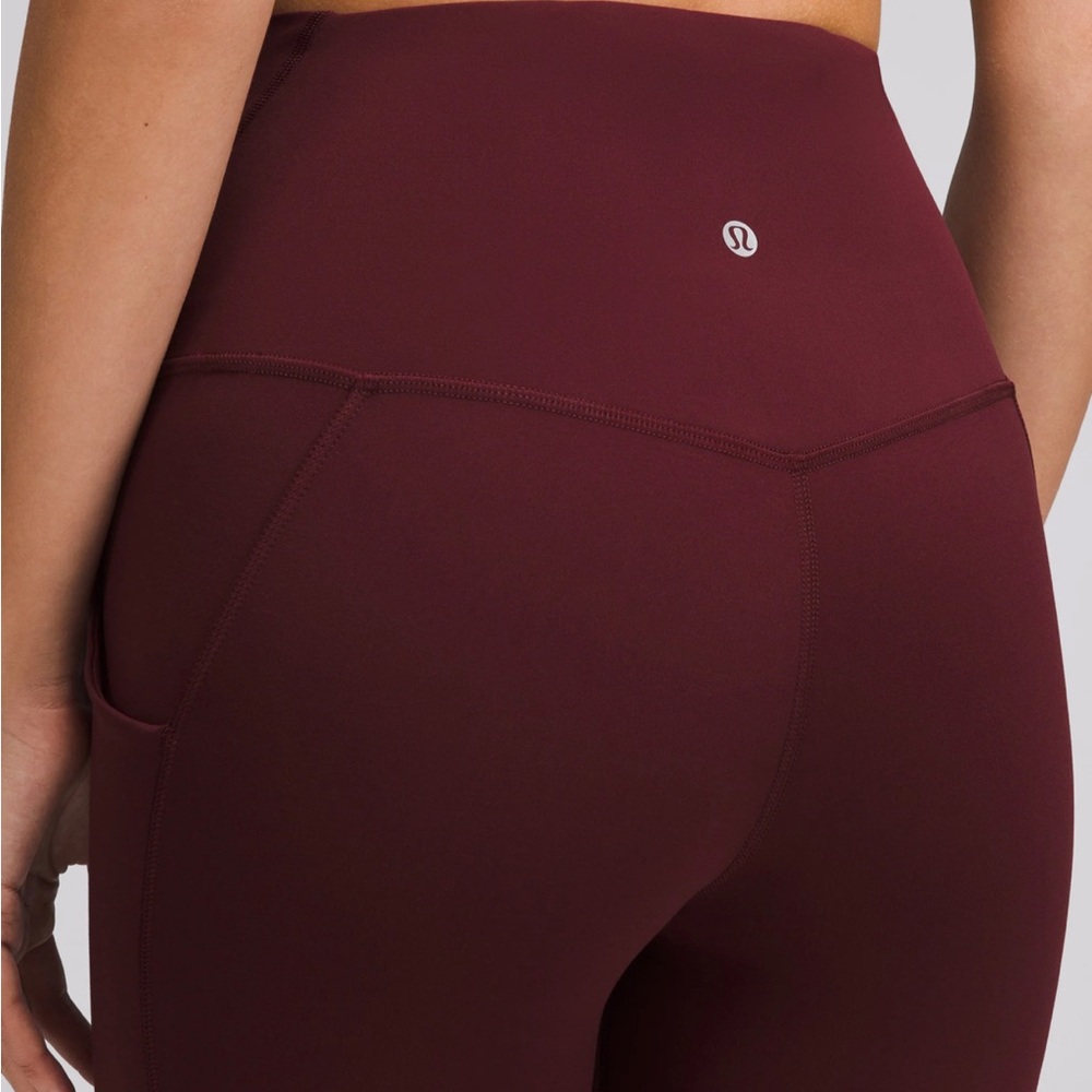 lululemon align Burgundy 2 pockets